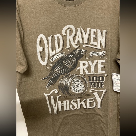 Flag & Anthem Mens T-Shirt Medium Light Brown Graphic Tee Adult Short Sleeve NWT - Picture 6 of 10